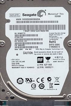 (未使用･未開封品)　Seagate Momentus Thin ST320LT020 320 GB 2.5 内蔵ハードドライブ p1m72rm Amazon | Seagate Momentus Thin ST320LT020 320 GB 2.5 内蔵
